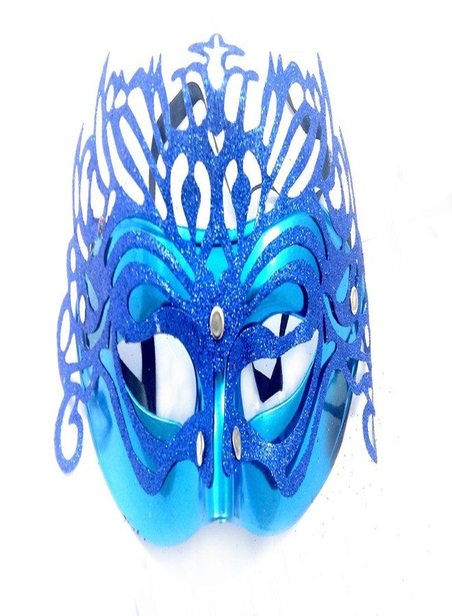 Evisha Colourful Glitter mask for Parties, Theme Party, Pool Parties, Party Props Pack of 2 (Colour May Vary) - Image 4